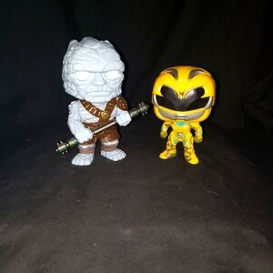 Korg and Yellow Ranger Funko Pop Figures